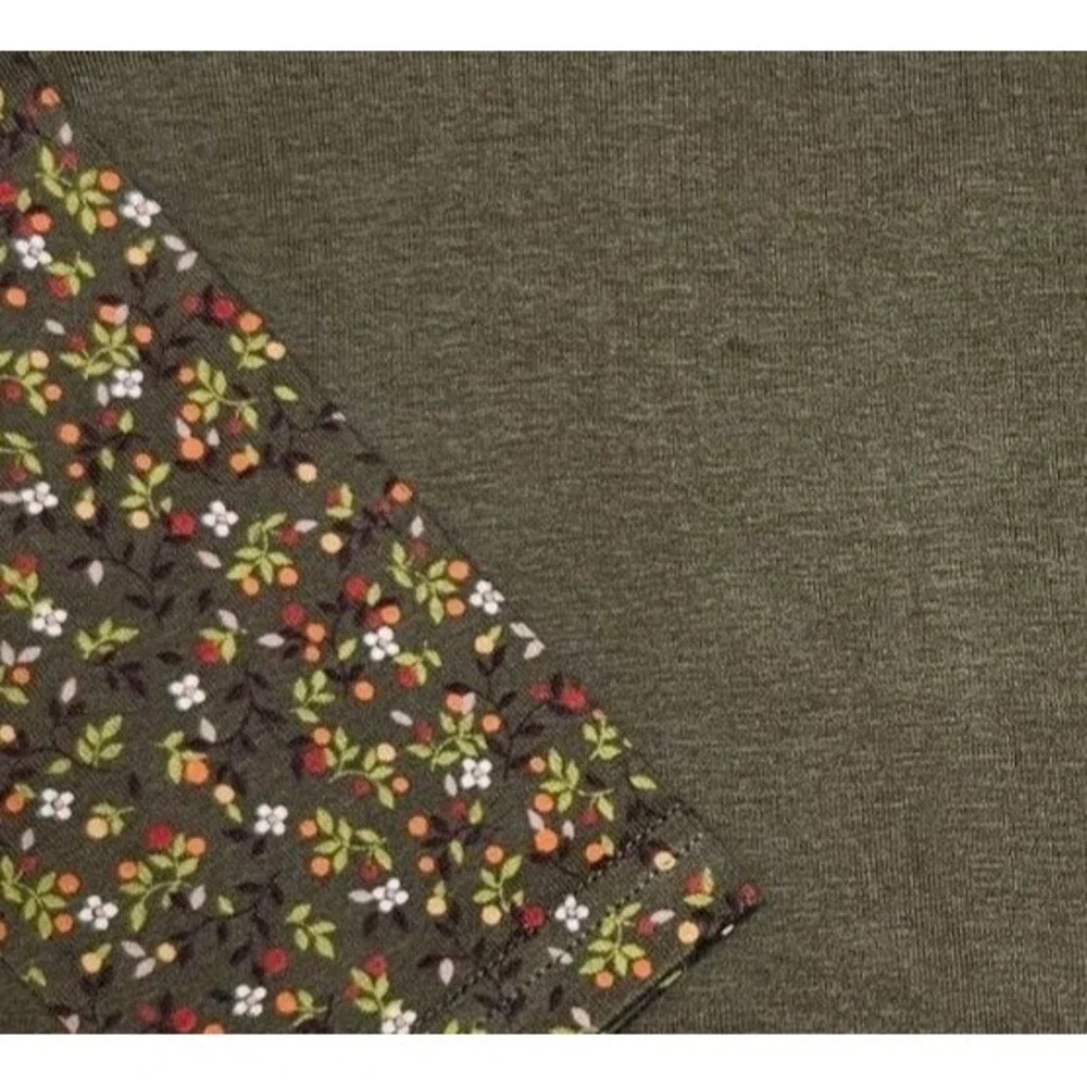 Vintage Gymboree Long Sleeved Top Size 5 Green Floral Primrose Line Y2K NWT